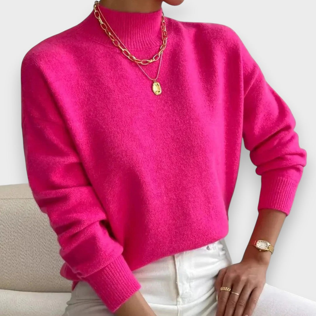 Erika | Pullover Elegante e Confortável com Gola Alta