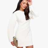 Vestido de Manga Balão Regular Ajustado Witte
