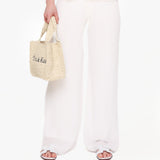 Pantalon Plissado Branco